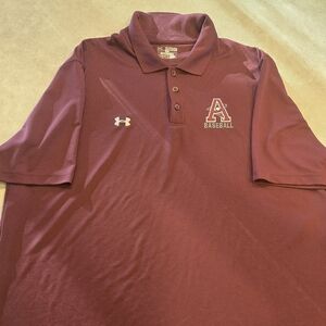Anoka Tornadoes (Minnesota) Baseball Under Armour Maroon Baseball Polo